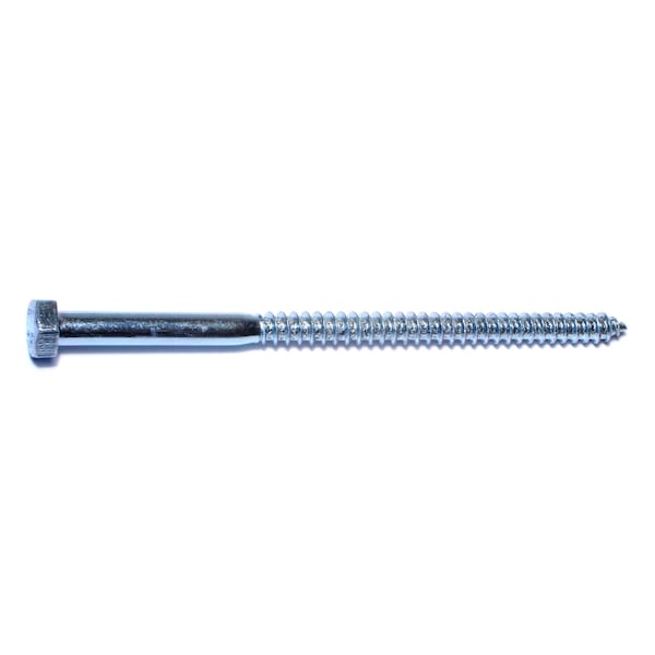Midwest Fastener Lag Screw, 5/16 in, 5-1/2 in, Steel, Zinc Plated Hex Hex Drive, 50 PK 01309 - main